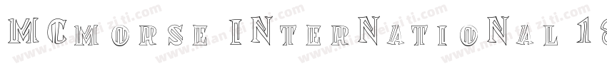 MCmorse International 1890字体转换